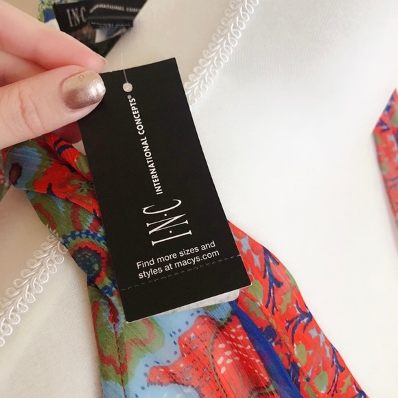 2 for $10 INC Drape-Front Printed Vest - Picture 5 of 5